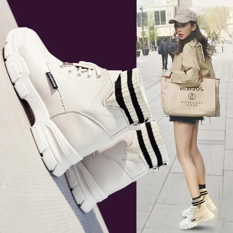 Autumn Female Martin Boots Shoes Korean Style All-match British Style Short Boots