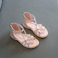 Girls' Roman Shoes  Summer Sandals  Princess Shoes  Korean Version  Children's Soft-soled Open-toed Beach Shoes