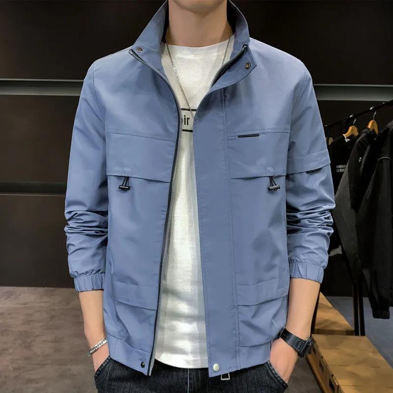 Men's Autumn Jacket All-match Large Size Casual Jacket Men's Youth Trend Self-cultivation Jacket Coach Jacket