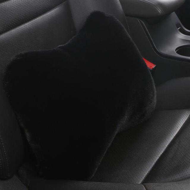 Automobile Headrest Waist Pillow Four Piece Set Plush Bone Shape Cushion Vehicle Universal Cushion Set