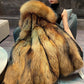 Men's Mid-length Mink Faux Fur Parker Clothing Fox Fur Thickened Liner Detachable Fur Coat