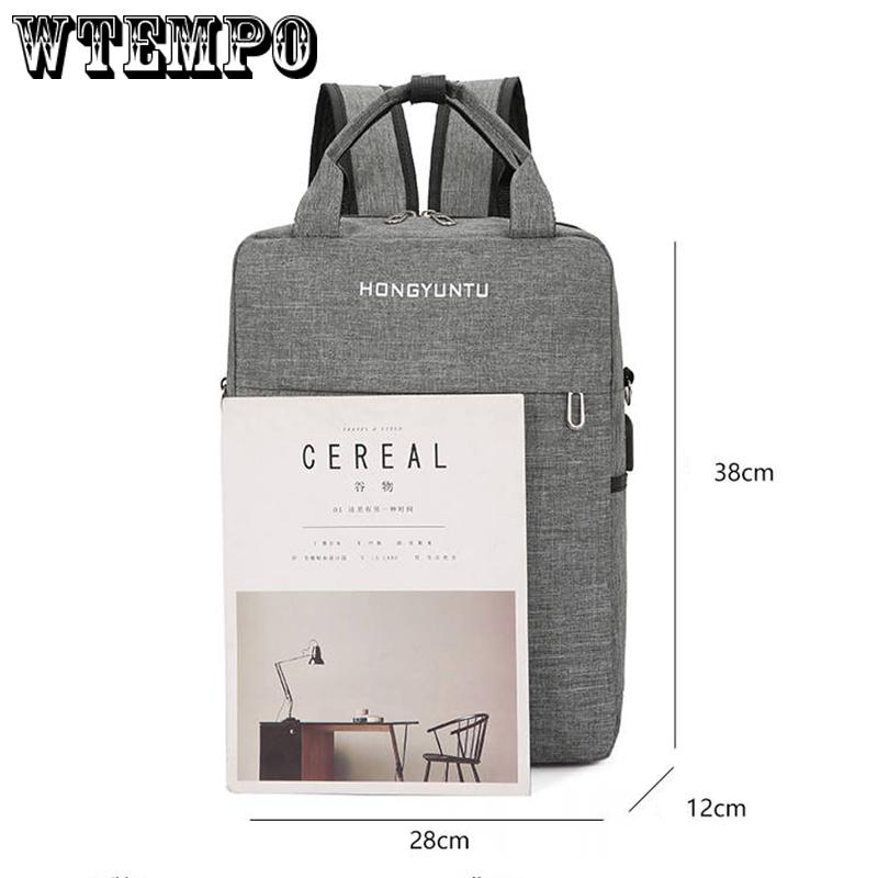 Unisex School Bag High-capacity business Casual Backpack Travel Bag Canvas shoulder Laptop Backpack