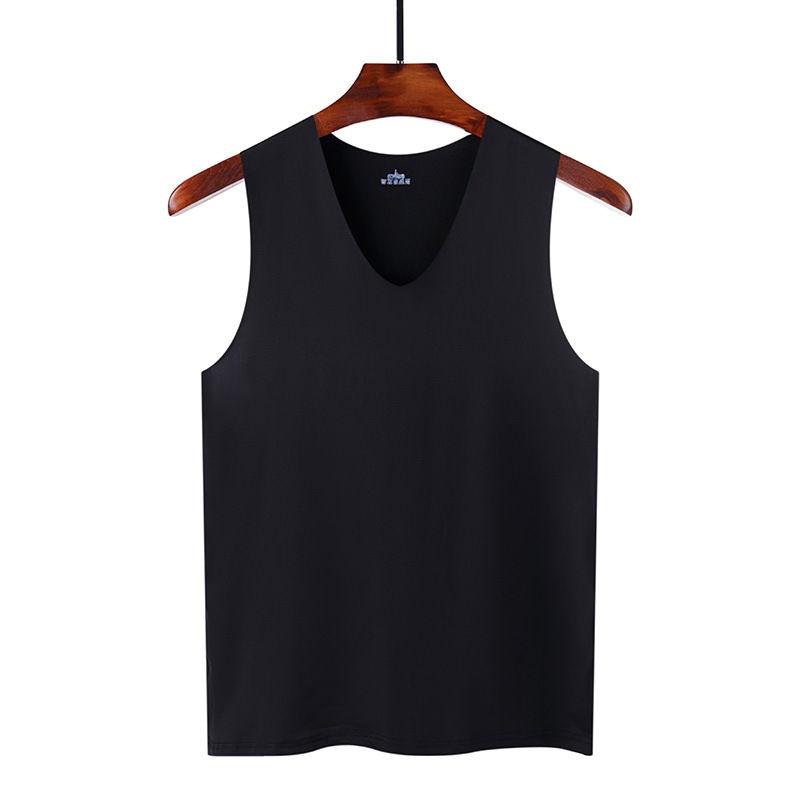 Ice Silk Vest Men's Summer New Thin Trend Seamless Sleeveless Outer Wear Base Fitness Youth Vest