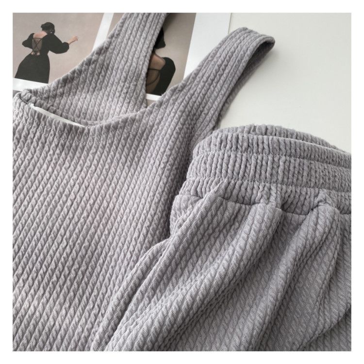Women's Summer Comfortable Loose Casual Suit New Vest Shorts Two-Piece Suit