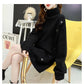 Autumn and Winter Turtleneck Women's Fashion Loose Knitted Long-sleeved Pullover Sweater