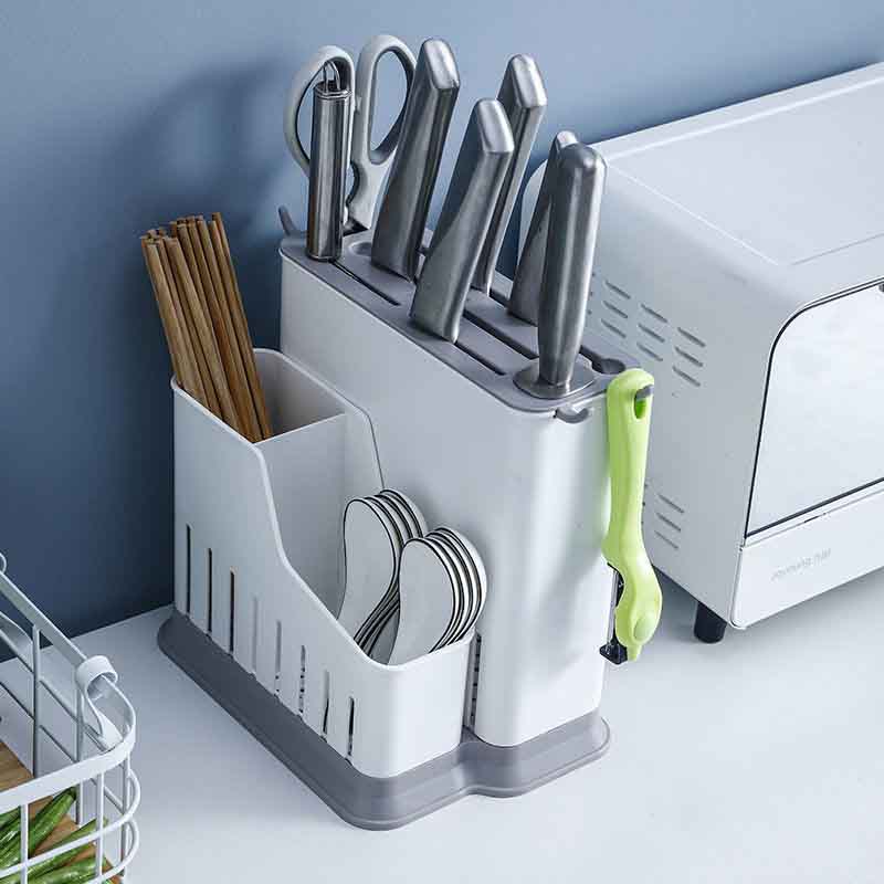 Kitchen Rack Countertop Knife Rack Supplies Storage Family Chopsticks Cage Knife One
