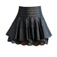 Women's Leather Skirts High Waist Thin Western Style, Plus Size Skirts A-line Skirts Puffy Skirts Autumn and Winter Bottoming Lace Skirts