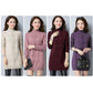 Half Turtleneck Wool Pullover Sweater Loose Mid-length Sweater Women Ladies Bottoming Shirt
