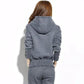 Plush Thick Hoodie Jacket Trousers Two-piece Women's Loose Casual Sports Suit Women's Hooded Comfortable Warm Suit