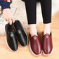Winter Cotton Shoes Women's Plus Velvet Waterproof Women's Leather Cotton Warm Cotton Boots Soft Sole Pedal Leather Cotton Shoes