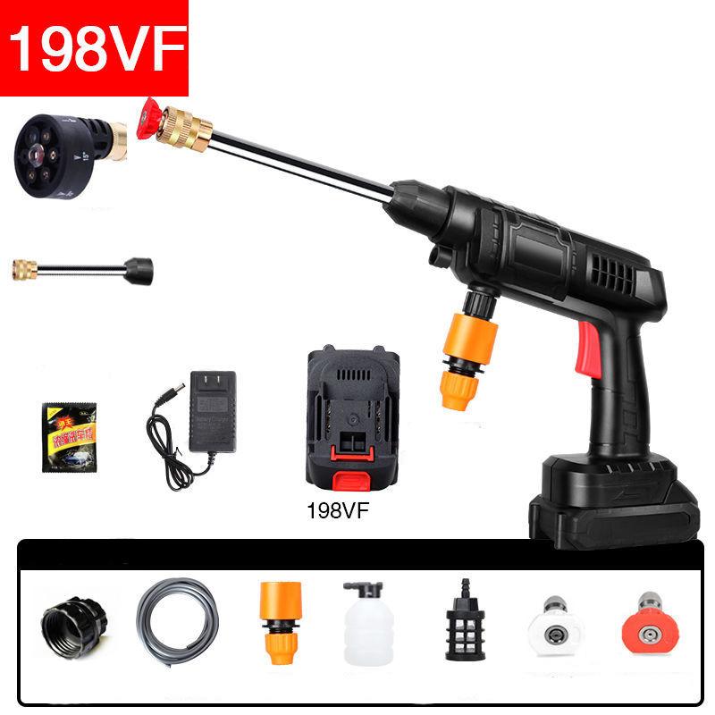 High-power Electric High-pressure Water Gun Five-in-one Nozzle Luxury Suit Portable Car Washing Machine Dirt Cleaning Machine