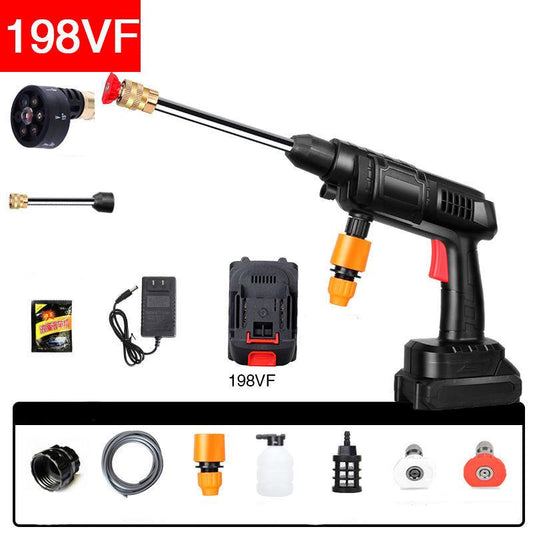 High-power Electric High-pressure Water Gun Five-in-one Nozzle Luxury Suit Portable Car Washing Machine Dirt Cleaning Machine