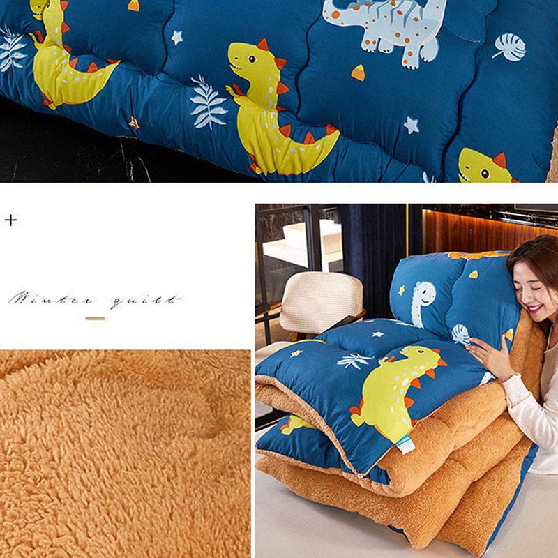 Winter Thick 5kg Lamb Velvet Quilt Spring and Autumn Single and Double Air Conditioning Quilt To Keep Warm In Winter