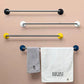 Towel Rack Rag Rack Slipper Rack Bathroom Toilet Towel Bar Kitchen Single Rod Thickened Simple Rack Multi-color Optional Hanging Rack