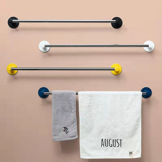Towel Rack Rag Rack Slipper Rack Bathroom Toilet Towel Bar Kitchen Single Rod Thickened Simple Rack Multi-color Optional Hanging Rack