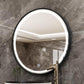 One Color Smart Touch Switch Round Mirror Wall-mounted Bathroom Mirror LED Aluminum Frame