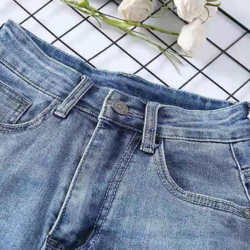 Spring and Autumn Straight Pants High Waist Slim All-match Jeans Women's Loose Wide-leg Pants Old Pants Trend