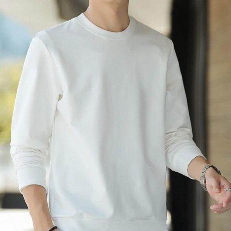 Men's Sweater Autumn Korean Version of All-match Sports Pullover Sweatshirts Men's Round Neck Long-sleeved Outerwear