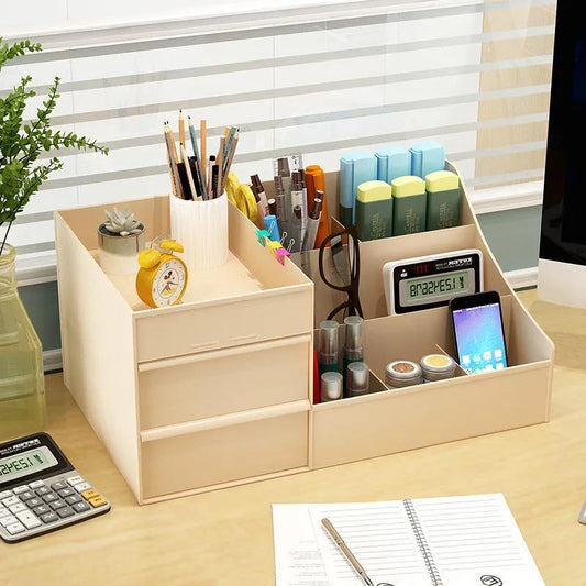 Desktop Storage Box Simple Pen Holder Office School Supplies Pencil Holder Desk Storage Container