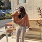 Pofulove Autumn Winter Wild Long-sleeved Pullover Sweaters Female Students Short Loose Base Coat