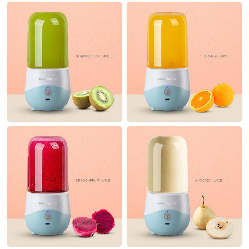 350ml Mini Portable Juicer Squeezer USB Rechargeable Smoothie Blender Machine Mixer Mini Juice Cup