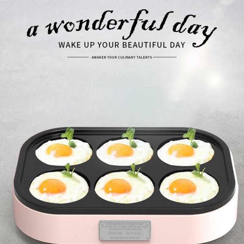 900W Frying Egg Machine Electric Bakeware Frying and Baking Machine Kitchen Supplies for Breakfast and Afternoon Tea