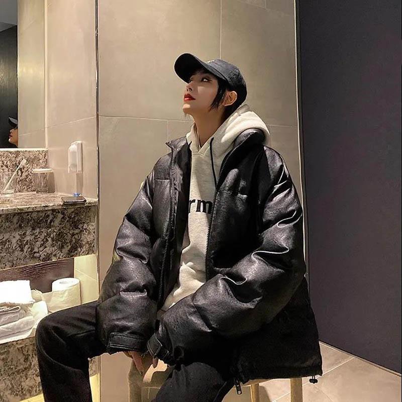 Loose Warm Cotton Coat Autumn and Winter Style Korean Students All-match Down Cotton Cotton Coat Jacket Women