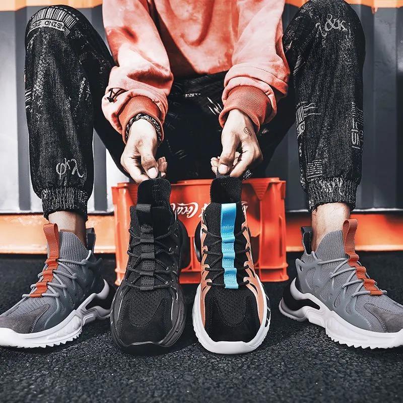 Low Cut Men's Shoes All-match Korean Style Trendy Sneakers Casual Walking Sneakers