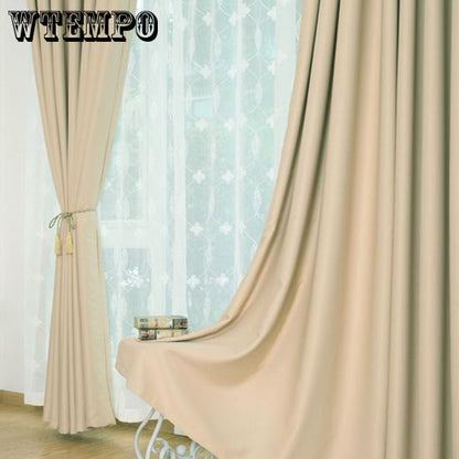 Solid Blackout Curtains For Bedroom Curtains For Living Room Kitchen Window Curtains Fabric