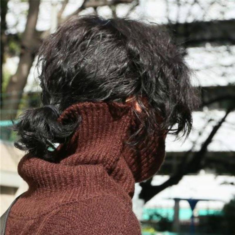 Korean Thickening Twist Turtleneck Sweater Women's Winter Loose Solid Color Sweater