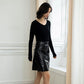 Autumn and Winter Slim Long-sleeved V-neck Bottoming Sweater Short Tight-fitting Inner Sweater Women