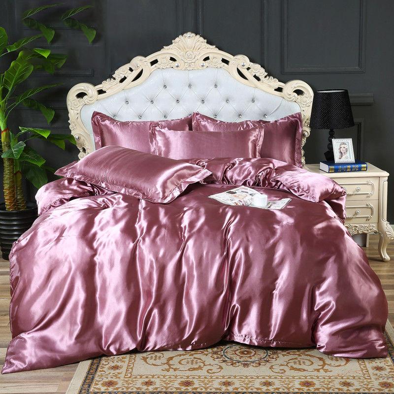 Sleeping Four-piece Pure Color Household Duvet Cover Sheet Student 4-piece Dormitory Bedding