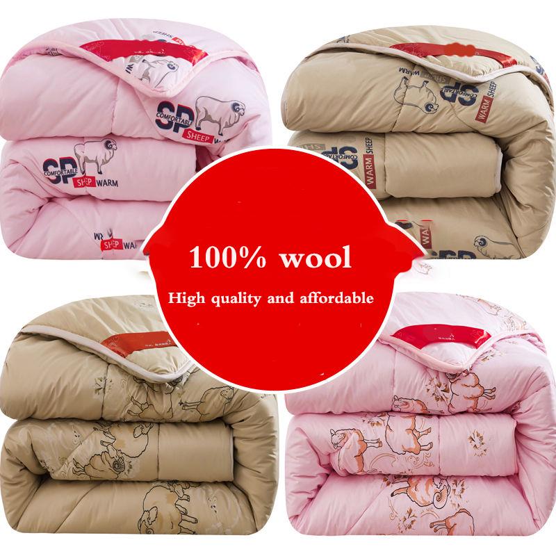 Wool Quilt Thickened Four Seasons Quilt Core Warm Quilt Winter Quilt Single Double Quilt