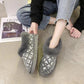 Snow Boots Women's Short Tube Cotton Shoes All-match Flat Bread Shoes Plus Velvet Short Boots Winter Women's Shoes