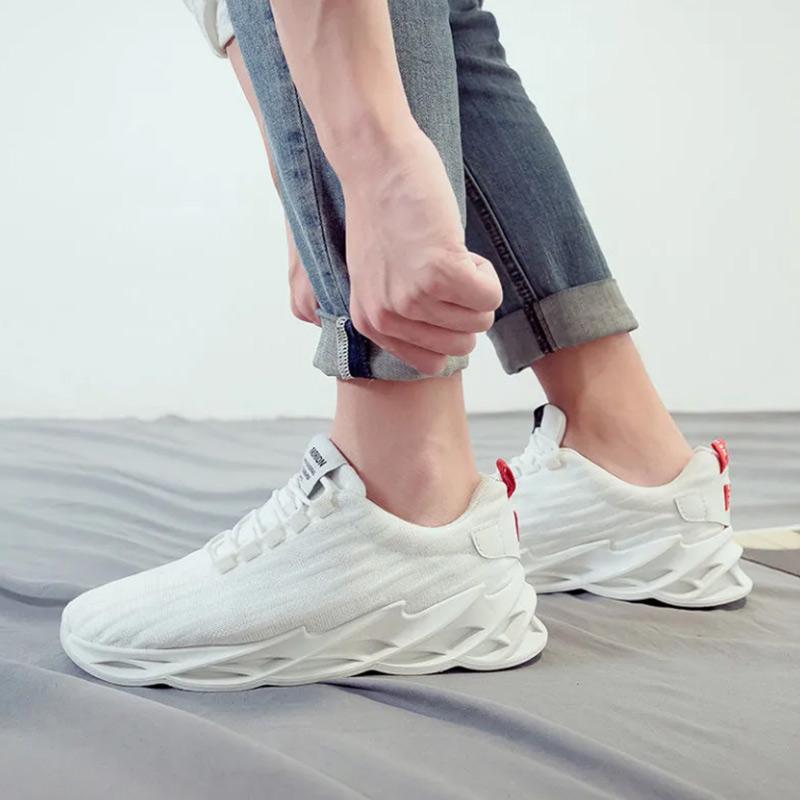 Spring and Summer Flying Woven Mesh Shoes Sneakers Men's Students Casual Breathable Running Shoes