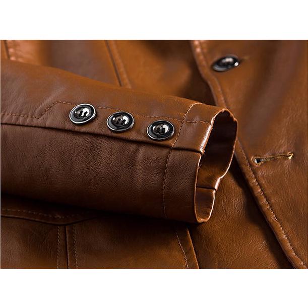Men's PU Jackets Coats Autumn Winter Motorcycle Biker Leather Jacket Men Clothes Casual Coats