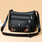 Sheep Leather Multi-layer Female Bag Fashion Trend Large Capacity Messenger Bag Middle-aged Lady Shoulder Bag Mother Bag