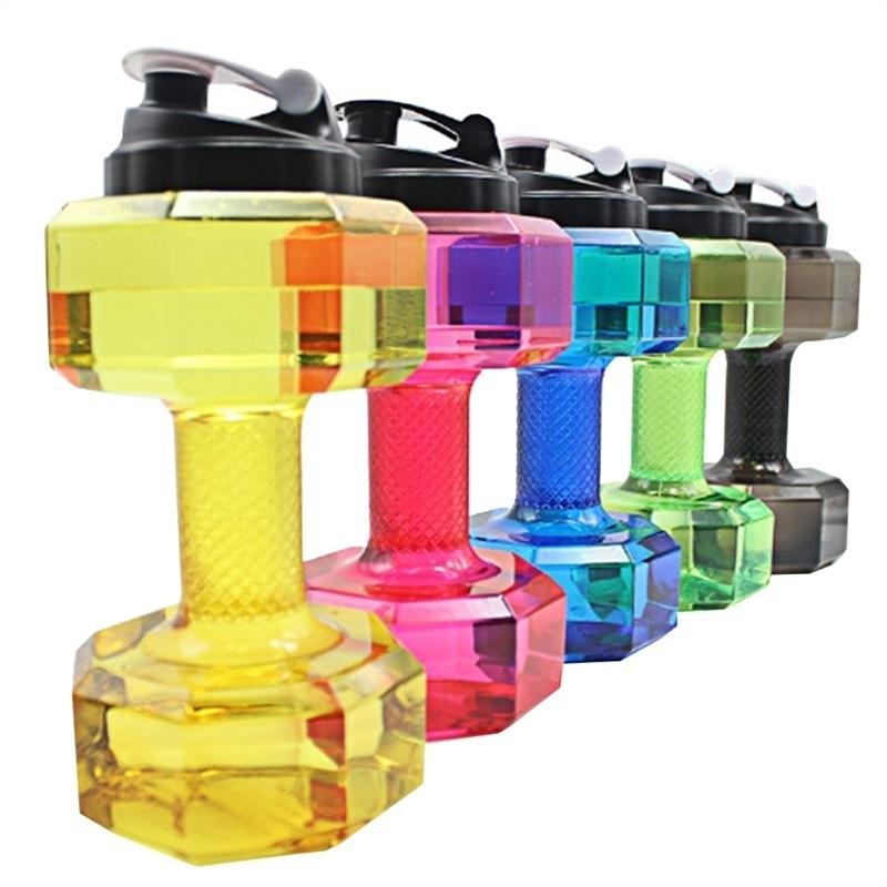 2.5L Dumbbells Shape High-Capacity Sports Water Bottle