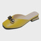 Size 35-40 Women All-match Shiny Slippers Outdoor Diamond High Heels Bohemian Beach Wear-resistant Non-slip Office Lady Baotou Sandals