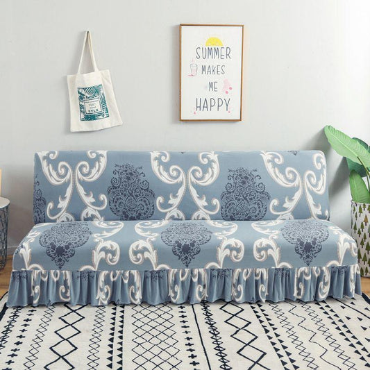 Folding Armless Sofa Cover Full Cover Sofa Cushion Sofa Cover Sofa Bed Cover Universal All-inclusive Stretch Sofa Towel