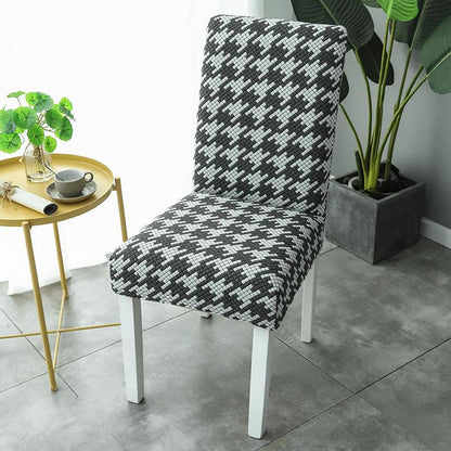 2/4/6Pcs Jacquard Plain Dining Chair Cover Spandex Elastic Chair Slipcover Case Stretch Chair Cover for Wedding Hotel Banquet