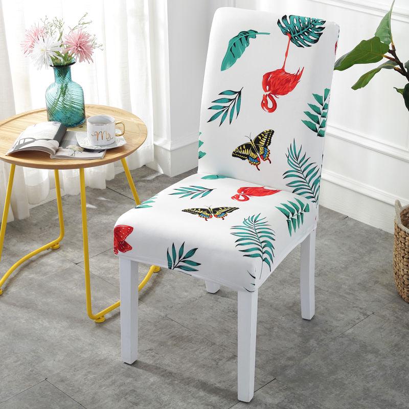 Printed Chair Cover Stretch High King Back Slipcovers for Hotel Dining Room Living Room Home Decor