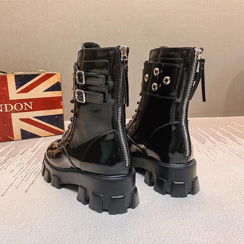 Women's Martin Boots Increased Tide Brand British Style Short Boots All-match Trendy Platform Boots