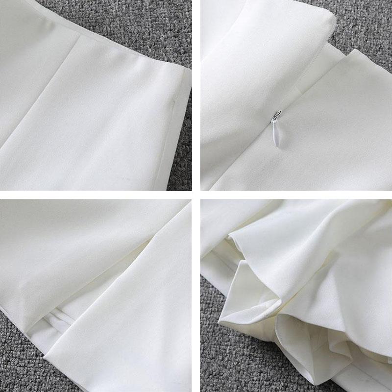 Women Skirts Female Large Size Casual A-line Mini Skirt Summer Solid Color Slim Skirts High Waist All-match Skirt