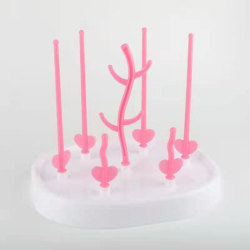 Baby Bottle Dryer Rack Simple Tree Shape Cleaning Drying Rack Shelf Kitchen Feeding Holder Tool