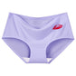 5Pcs/Set Women's Ice Silk Seamless Panties Ladies Cotton Crotch Mid Waist Hip Lift Briefs