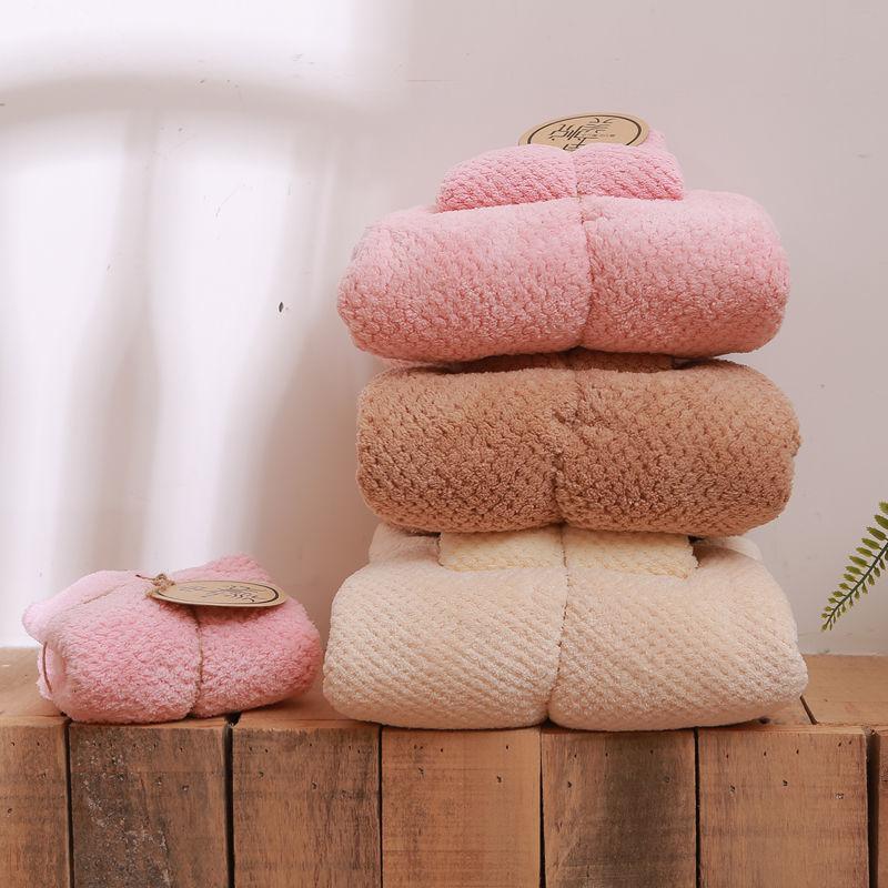 Super Absorbent and Quick-drying Two-piece Towel Bath Towel Set Is Softer Than Pure Cotton and Does Not Shed Hair Towels Household Towel Set