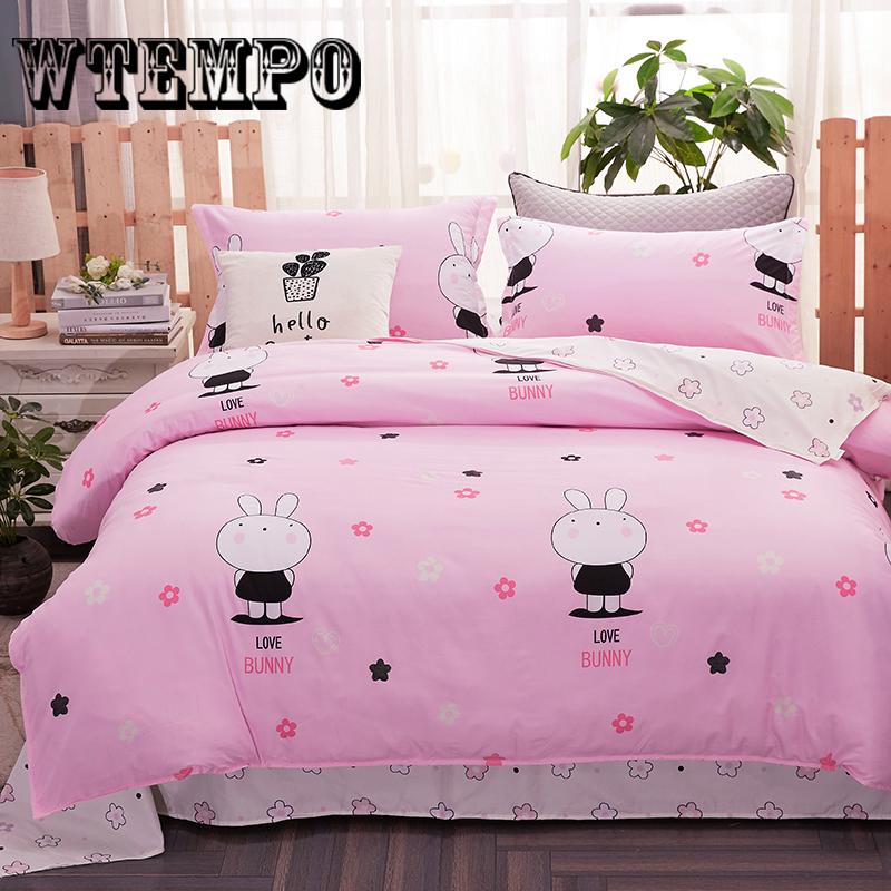 Wtempo Brand 3pcs Bedding Set Quilt Cover Duvet Cover Set Pillowcase Queen King Size Comforter Set