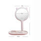 Cat Ears 3 Levels Ligthing LED Makeup Mirror Portable Travel Desktop Mirror Touch Screen USB Charging
