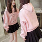 Thin Hooded Character Sweater Women Spring and Autumn All-match Loose Student Clothes